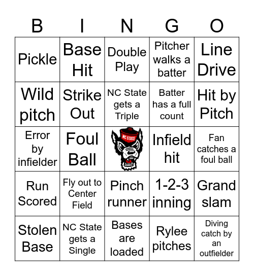NC State vs Longwood Bingo Card