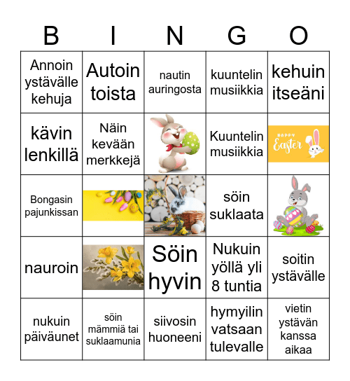 Mäntylän pääsiäisbingo Card