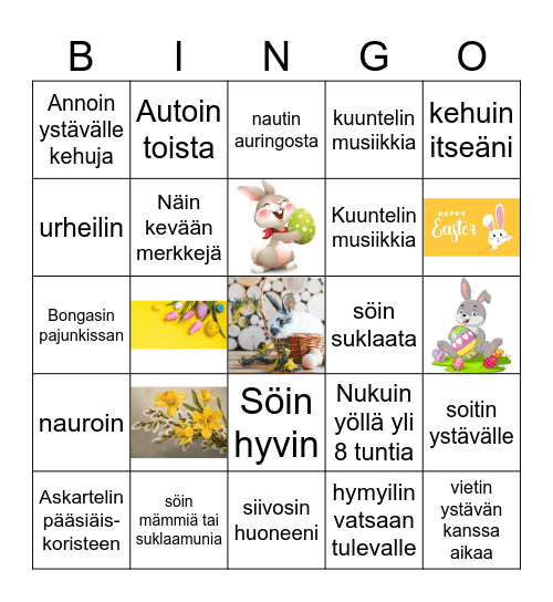 Mäntylän pääsiäisbingo Card