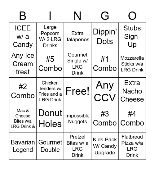 AMC Launch Bingo Card