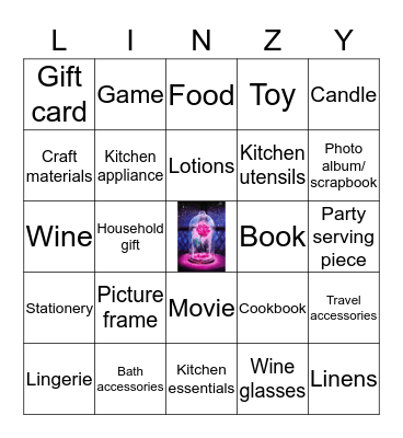 Shower Gift Bingo Card