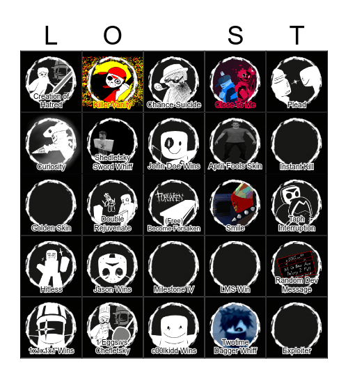 The Ultimate Forsaken Bingo (WIP) (Created by Noid) Bingo Card