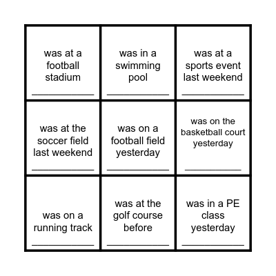 Find Someone Who... Bingo Card