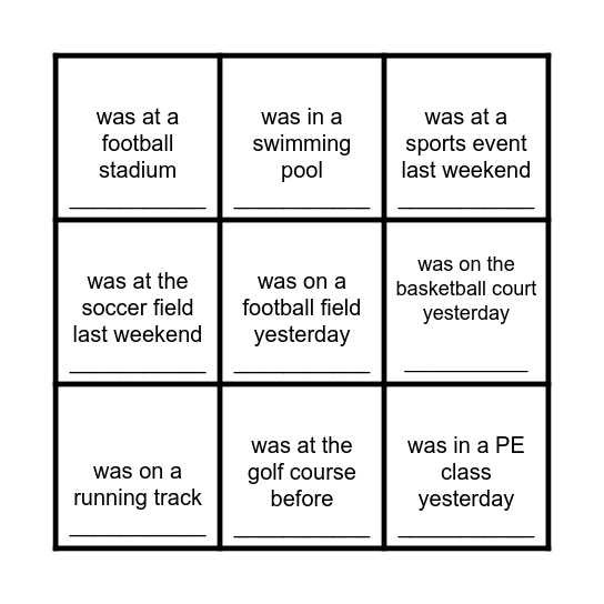 Find Someone Who... Bingo Card