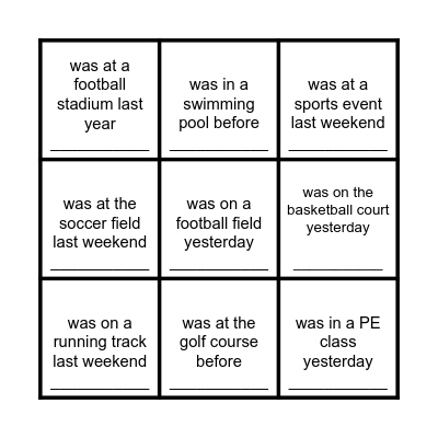 Find Someone Who... Bingo Card