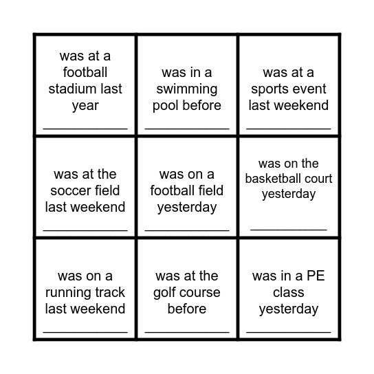 Find Someone Who... Bingo Card