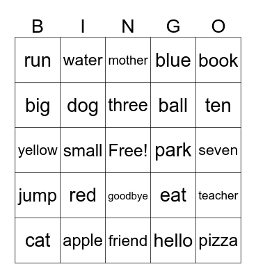 Getting to know Bingo Card