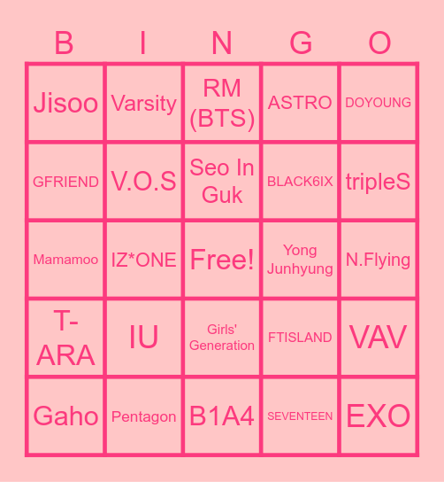 Blooming Bingo Card