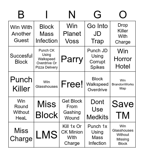 Guest 1337 Bingo Card
