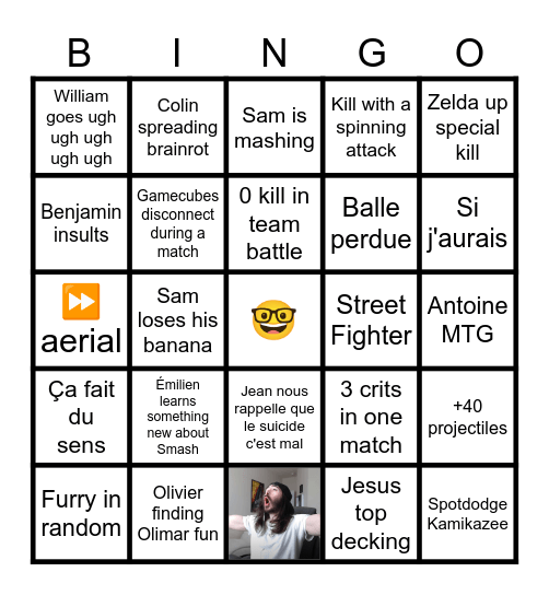 OGRE Bingo 15/4/25 Bingo Card