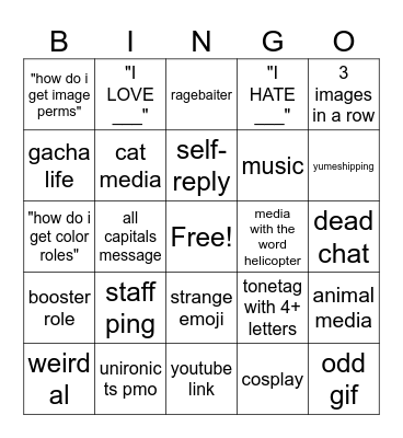 AXOSUN BINGO . Bingo Card