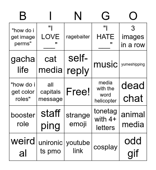 AXOSUN BINGO . Bingo Card