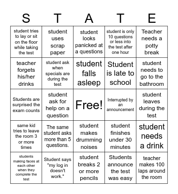 ILEARN TEACHER BINGO Card
