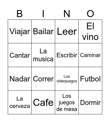 Me gusta BINGO Card