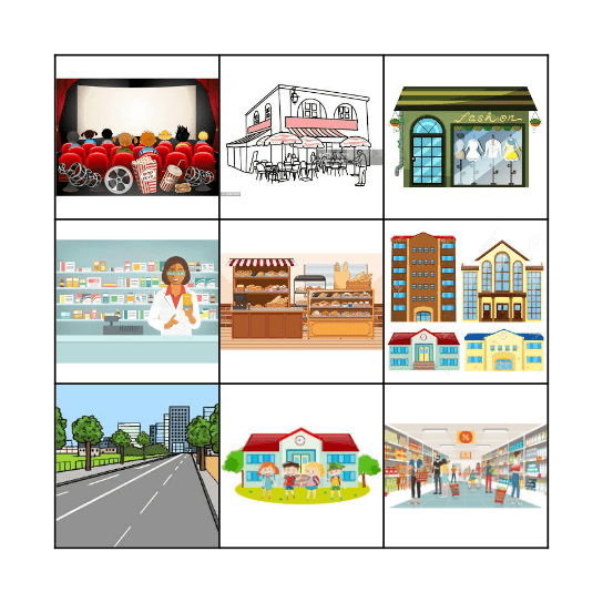 Ma ville Bingo Card