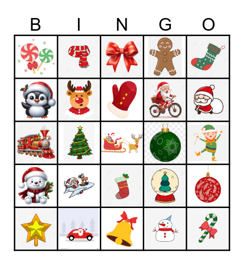 Merry Christmas Bingo Card