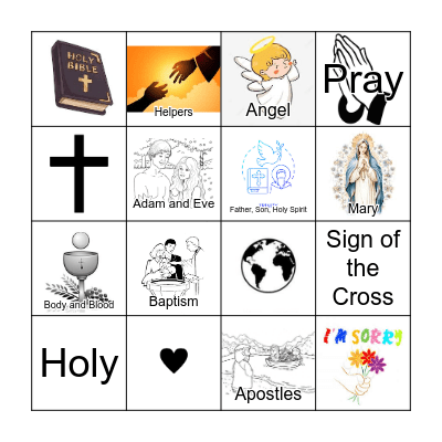Faith Formation Bingo Card