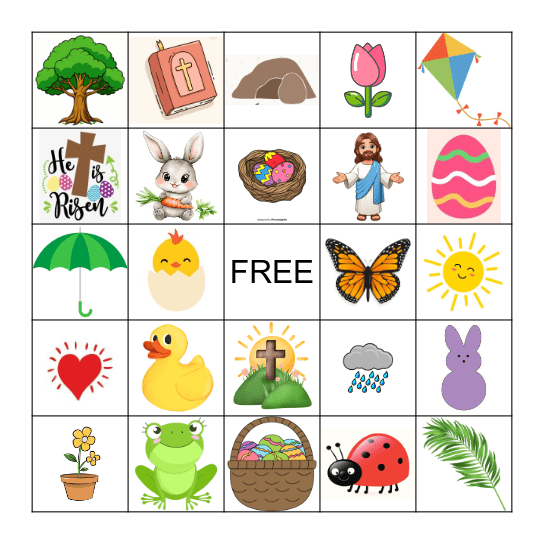 Easter Bingo Card