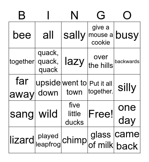 Midang 5-6 Bingo Card