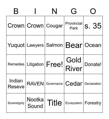 MMFN Launch Bingo Card