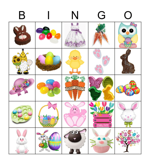 Skylar's       Easter Bingo Card