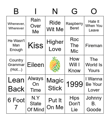 Artists + Tax Fraud Bingo Card