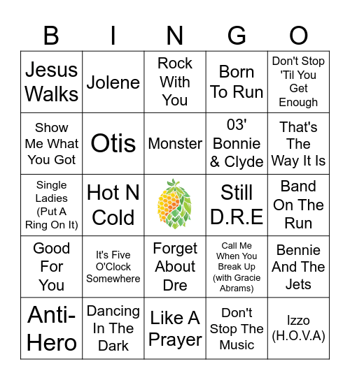 Wealthiest Artists Bingo Card