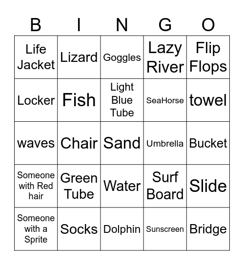 AQUATICA Bingo Card