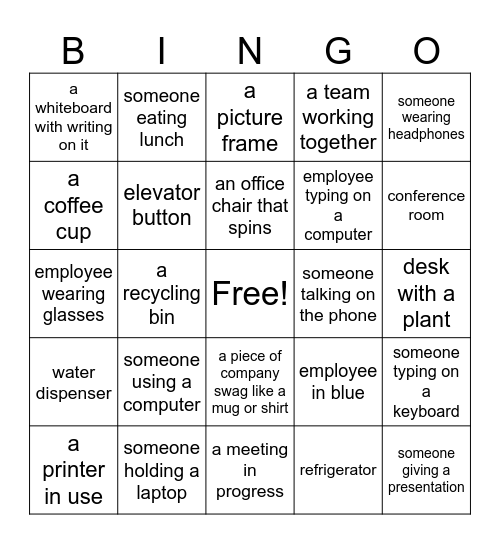 Travel Bingo Card