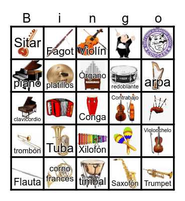 "Bingo Musical" Bingo Card