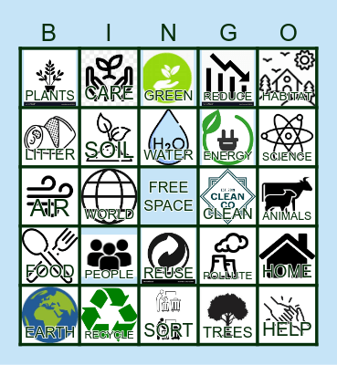 EARTH DAY Bingo Card