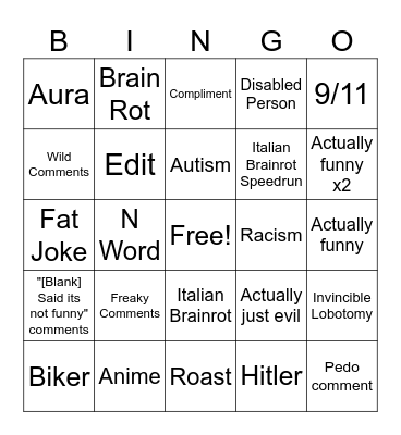 IG BINGO Card
