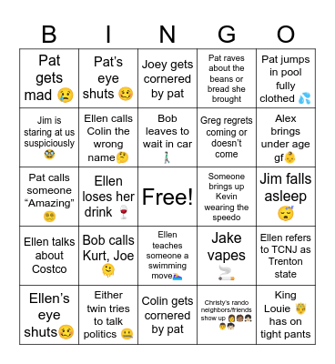 Easter Bingo Card