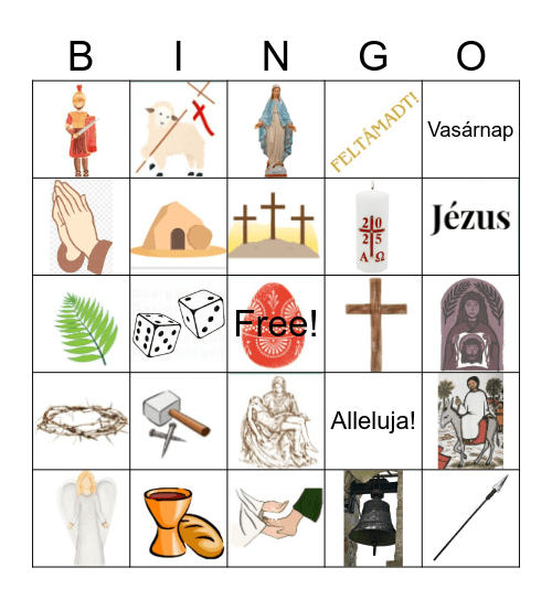 Húsvét története Bingo Card