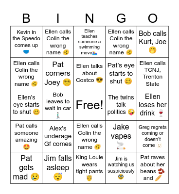 Easter Bingo Card