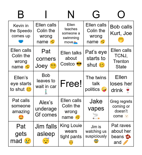 Easter Bingo Card