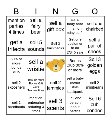 115 Bingo Card