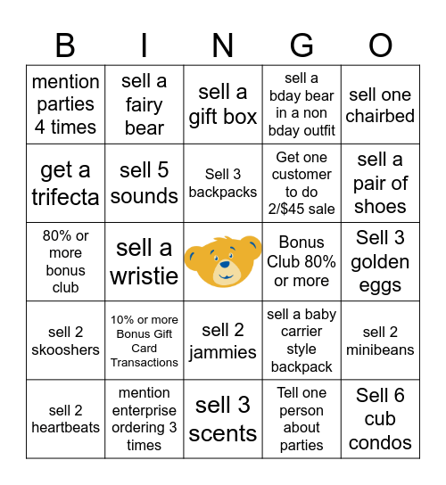 115 Bingo Card