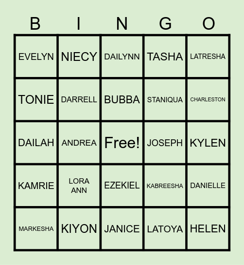 PHILLLIPS Bingo Card