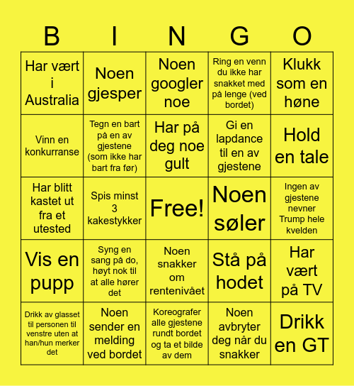 Pingvinens påskebingo 🐣 Bingo Card
