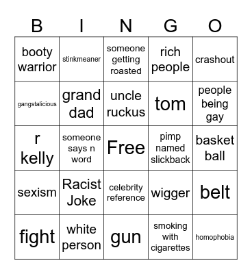 boondocks bingo Card