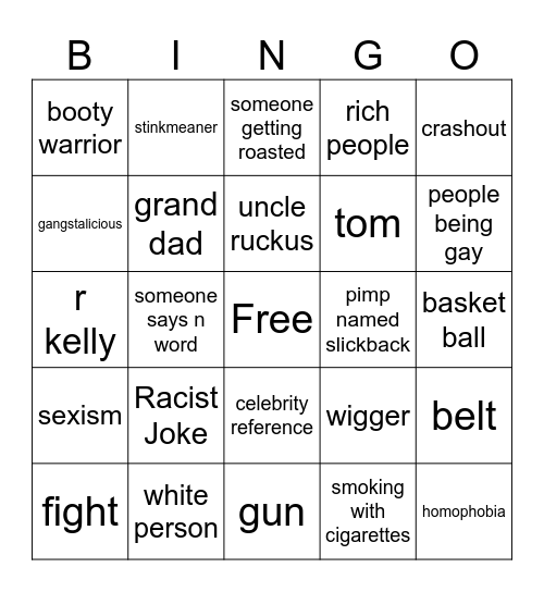boondocks bingo Card
