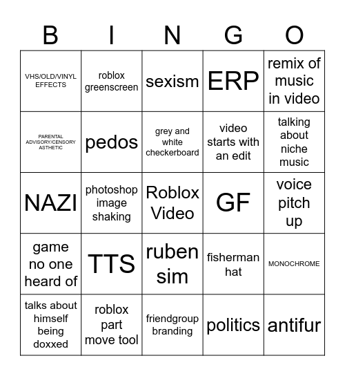 gone fishinq clone bingo Card