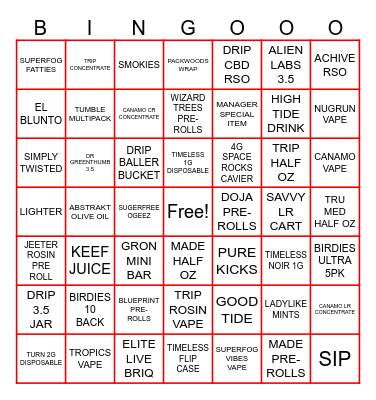 SOUTH SIDE BINGO Card