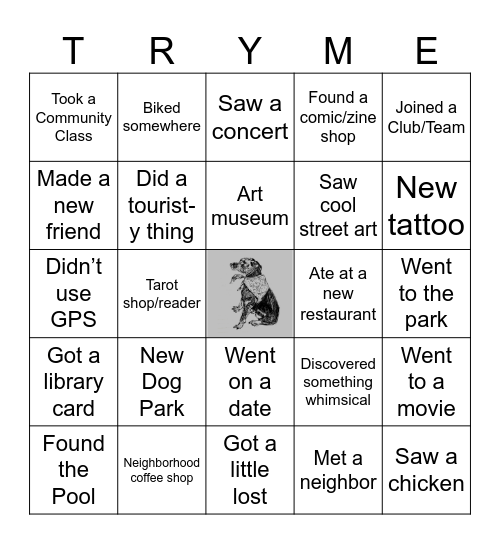 New City Bingo Card