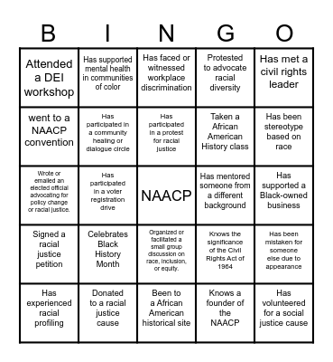 Impact Squares Bingo Card