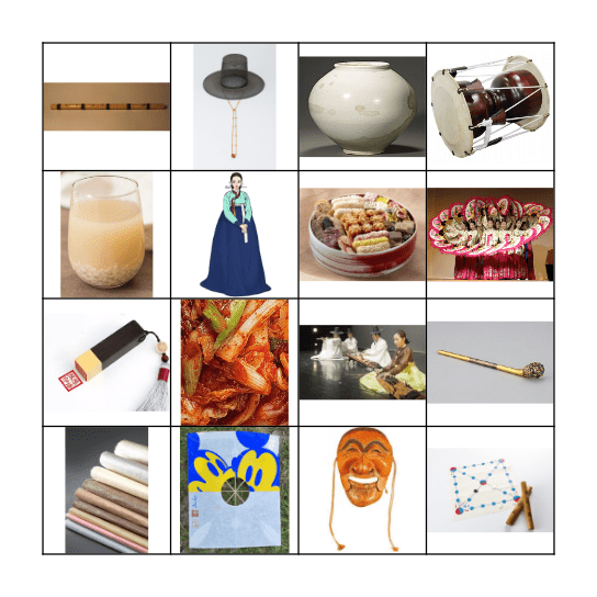 Tradition Bingo Card