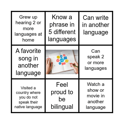 BILINGO!  Bilingual Class Bingo Card