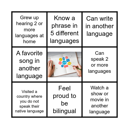 BILINGO!  Bilingual Class Bingo Card