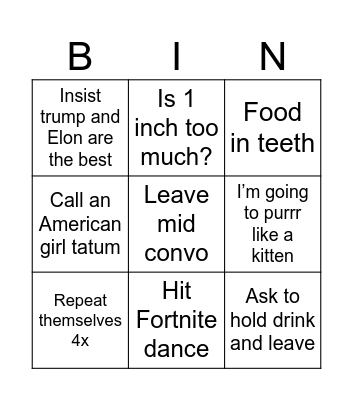 Andor Bingo Card